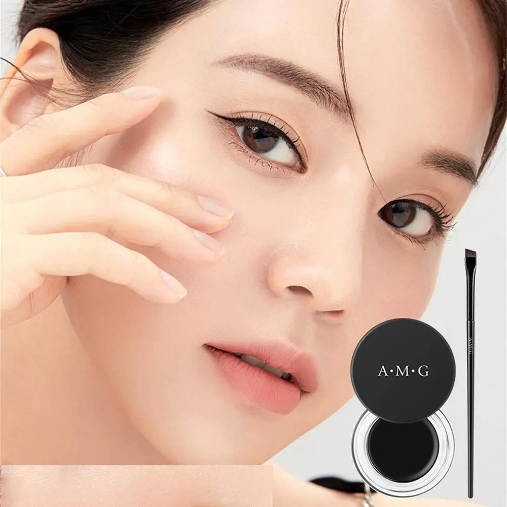 1/2PCS Keep Makeup On Smudge-free Eyeliner One Brush To Set The Shape Eyeliner Natural Color Development Quick Drying Eyeliner