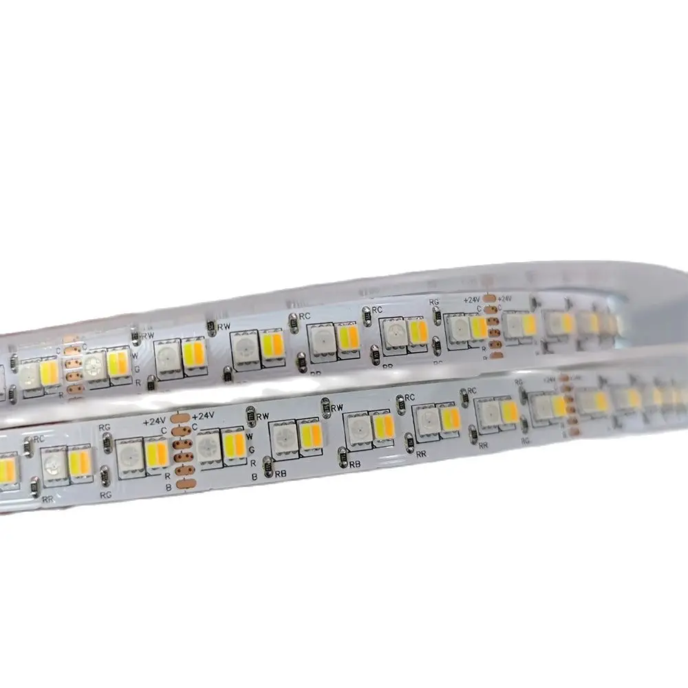 Imagem -03 - Led Luz Rgbcct Rgbct Tira 10m 2835 Smd 2835 String Luzes para Decoração do Feriado 24v