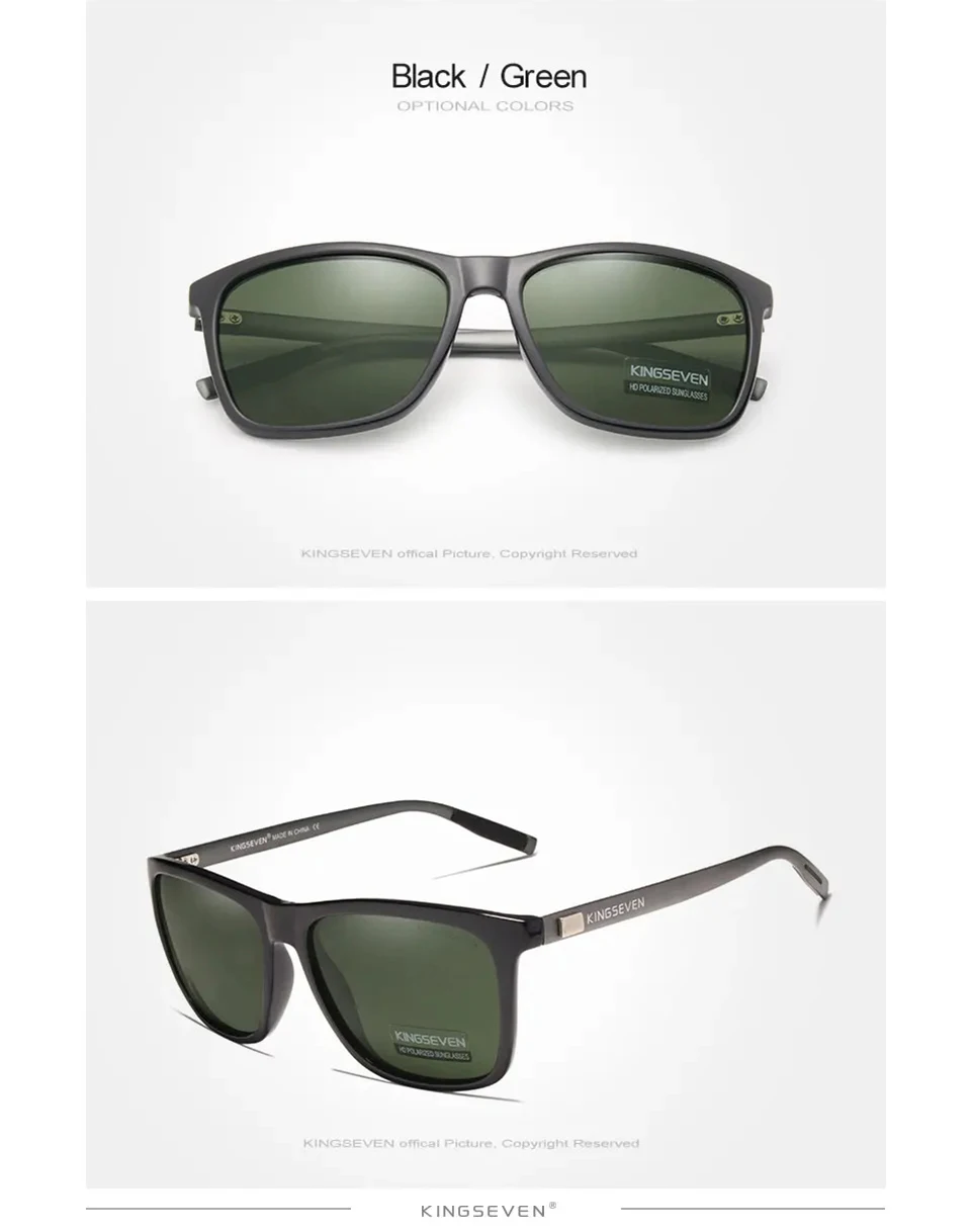 Kingseven neue Sonnenbrille für Männer polarisierte uv400 Augenschutz Linse Nachtsicht brille Damen accessoires Vintage Brillen – Detail 8