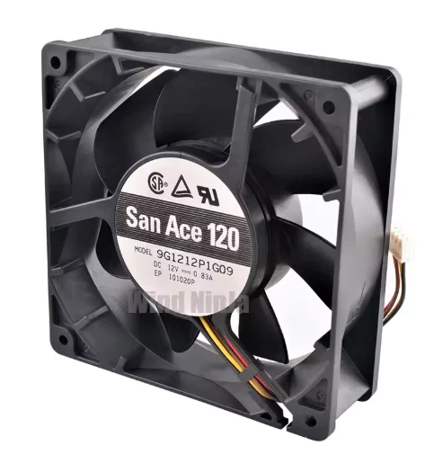 For Server Chassis CPU 120x120x38mm 12cm/120mm High-Speed Cooling Fan 9G1212P1G09 DC12V 0.83A 4-Pin Dual Ball Bearing