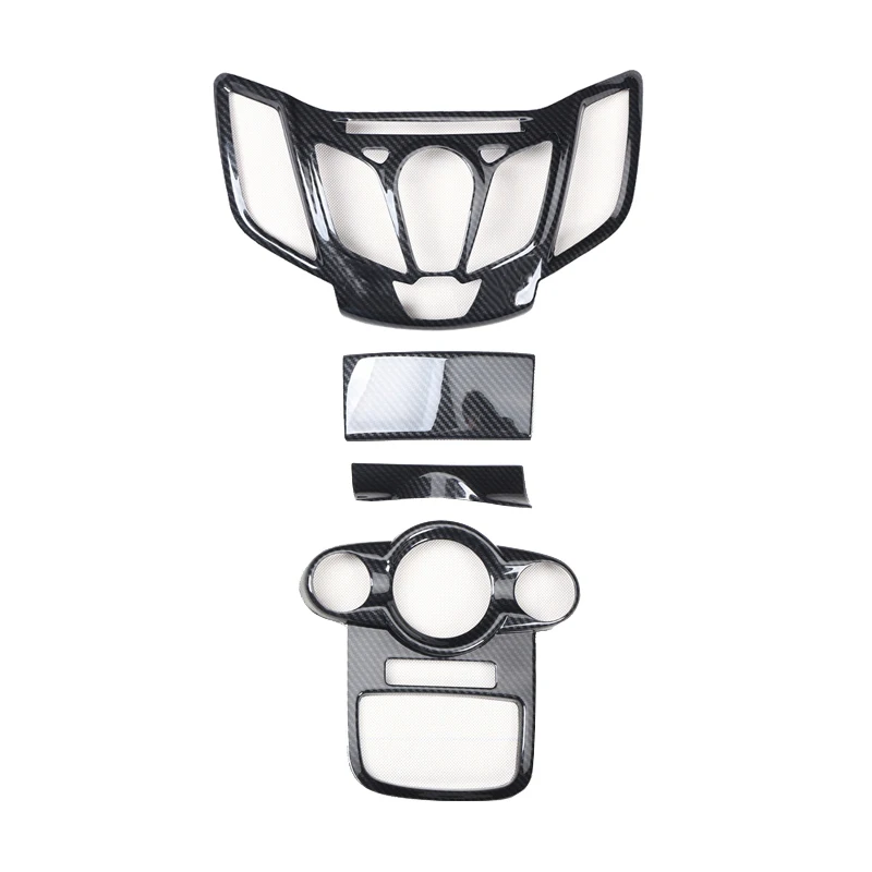 Per Ford Fiesta 2009 10 11 12 Guida a Destra, Adesivi Decorativi in Plastica Stile Fibra di Carbonio per Finiture Interne delle Portiere