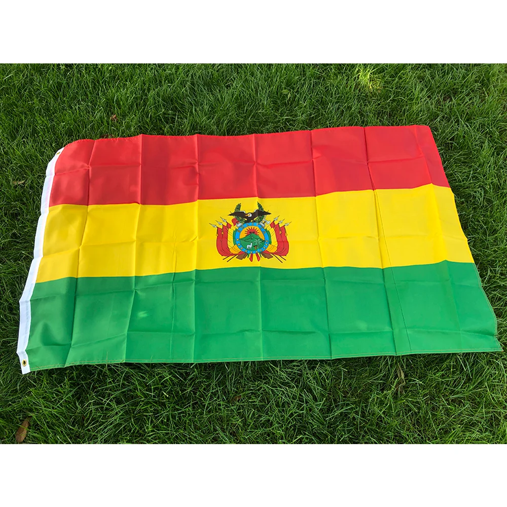 (TIKI FLAG) Bolivia Flag 90x150cm polyester BOL Bolivia National hanging Flag for home decoration