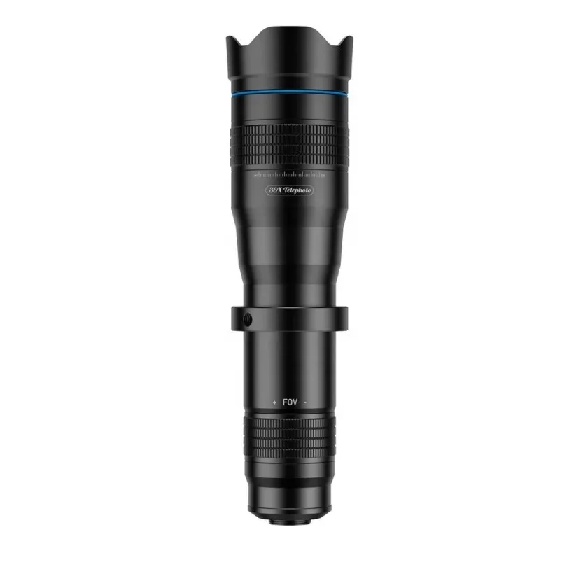 

NEW 4k HD 36x Optical Zoom Glass Telephoto Lens with Fully Multi Coated for iPhone Smartphone (199mm)