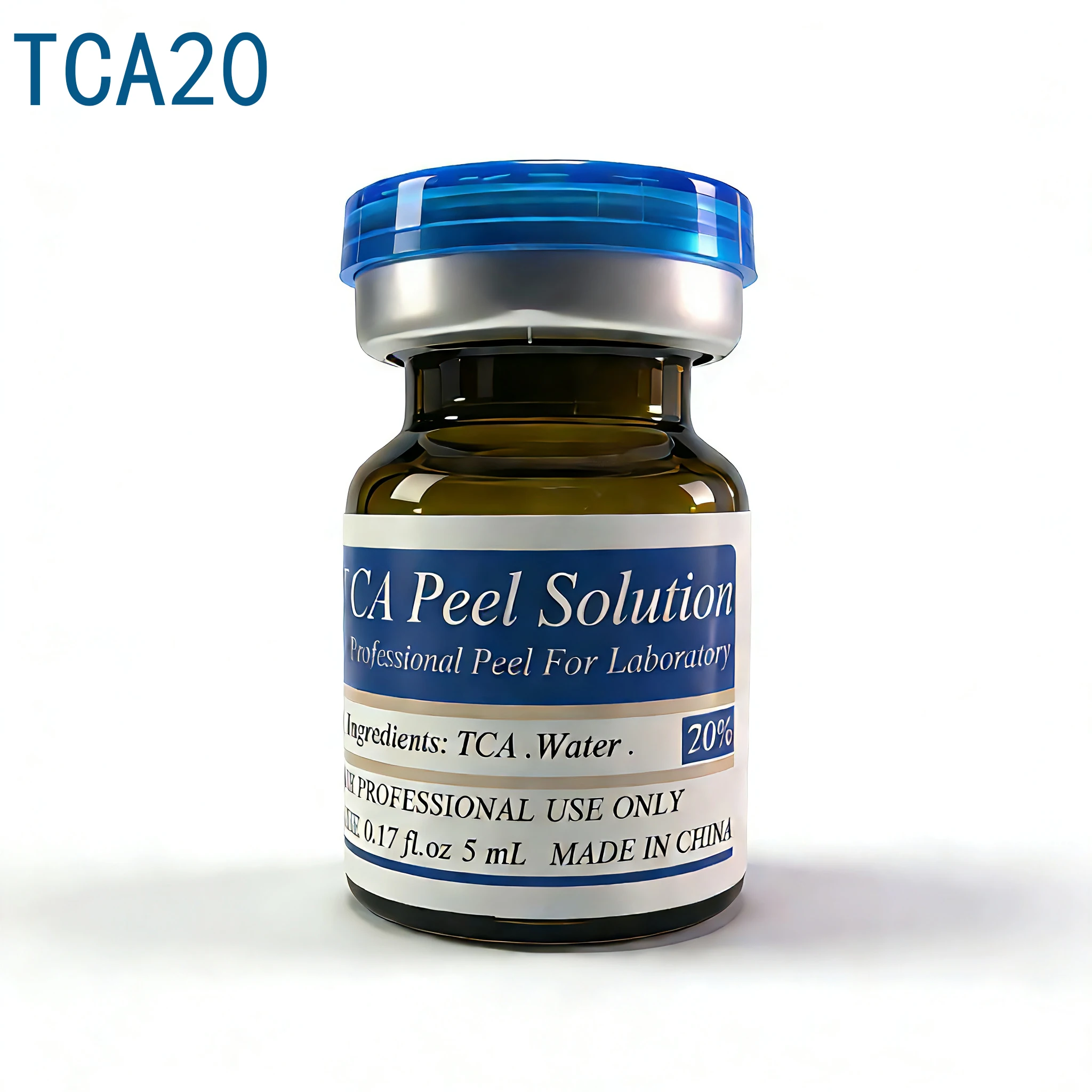 Professional TCA PEEL acid 20% 30% 35% 40% 50% 60% 70% Solution, Face Chemical Peel for Acne Scars, Wrinkles, Skin Renewal, 5ml