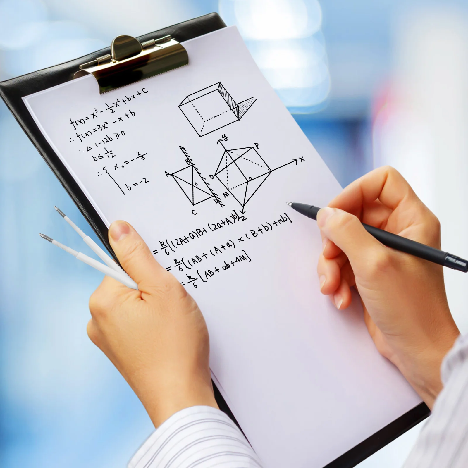 100 قطعة عبوات الحبر الأسود لأقلام حبر جاف تدفق سلس قدرة عالية إعادة الملء القلم الأساسية قابلة للاستبدال للكتابة المدرسية المكتبية #3