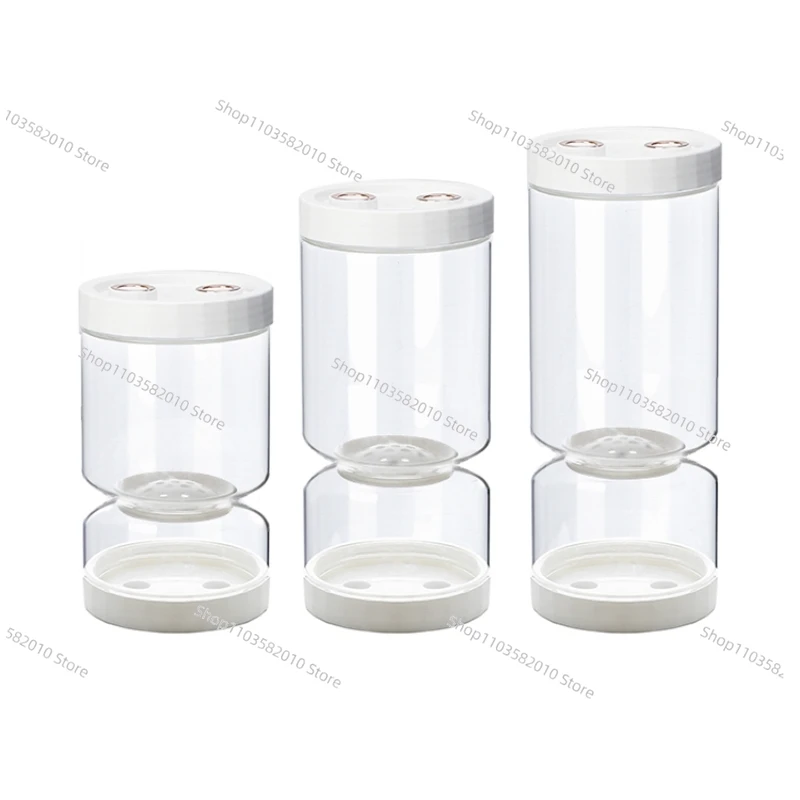 Heat-resistant glass hourglass flip pickle jar pickled pickle jar dry and wet household sealed jar