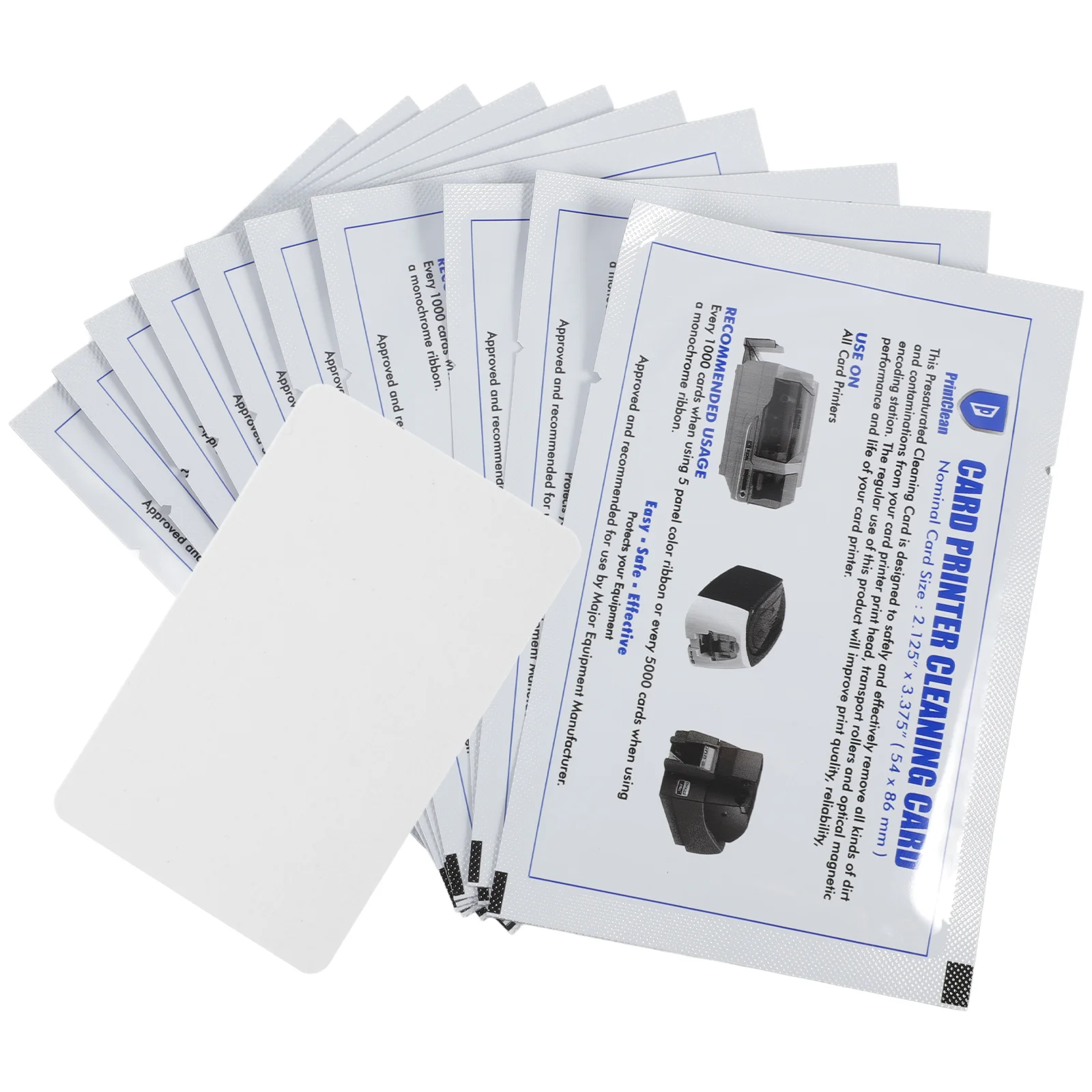 10 Stuks Cleaning Card Terminal Cleanser Lezer Pos Tools Herbruikbare Kaarten Printer Blanco Dual Side