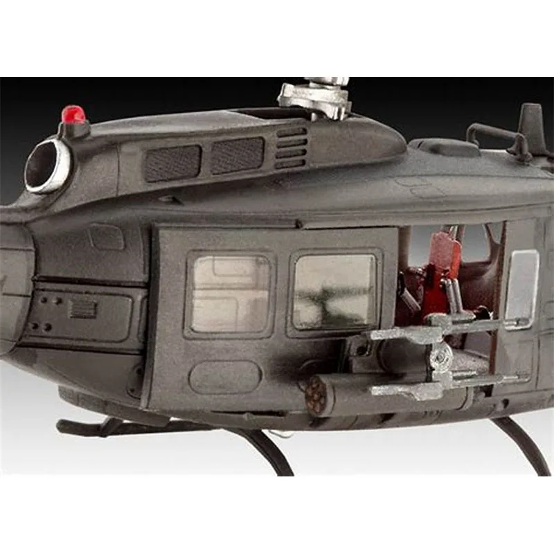 Revell 04983 1/100 Scale Model Bell UH-1H Gunship Helicopters Assembly Model Building Kits For Adults Hobby Collection