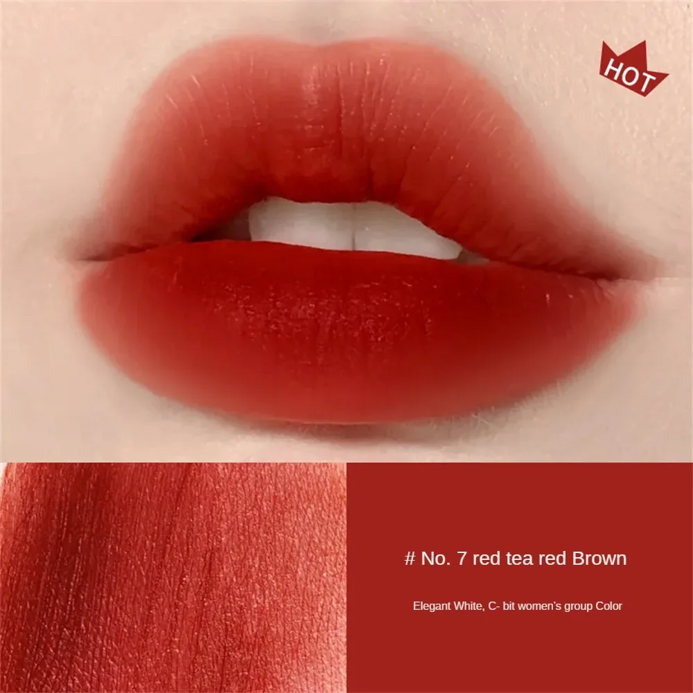 Heallor 1/2/3/4/5/6/7pcs  Moisturizing Lipstick Waterproof Long-lasting Non Sticky Moist Matte Cream Lip Stick Velvet Lip Balm C