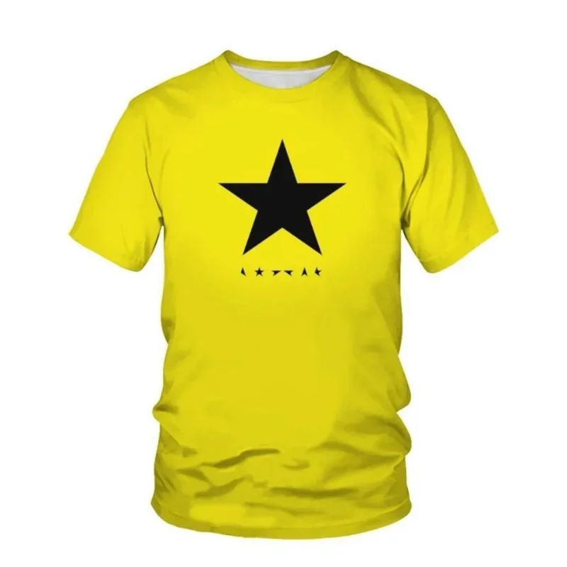 Black Stars Graphic T Shirts Summer Big Size Short Sleeve T Shirt Fashion New Shirts And T-Shirts Men's Oversized Shirt