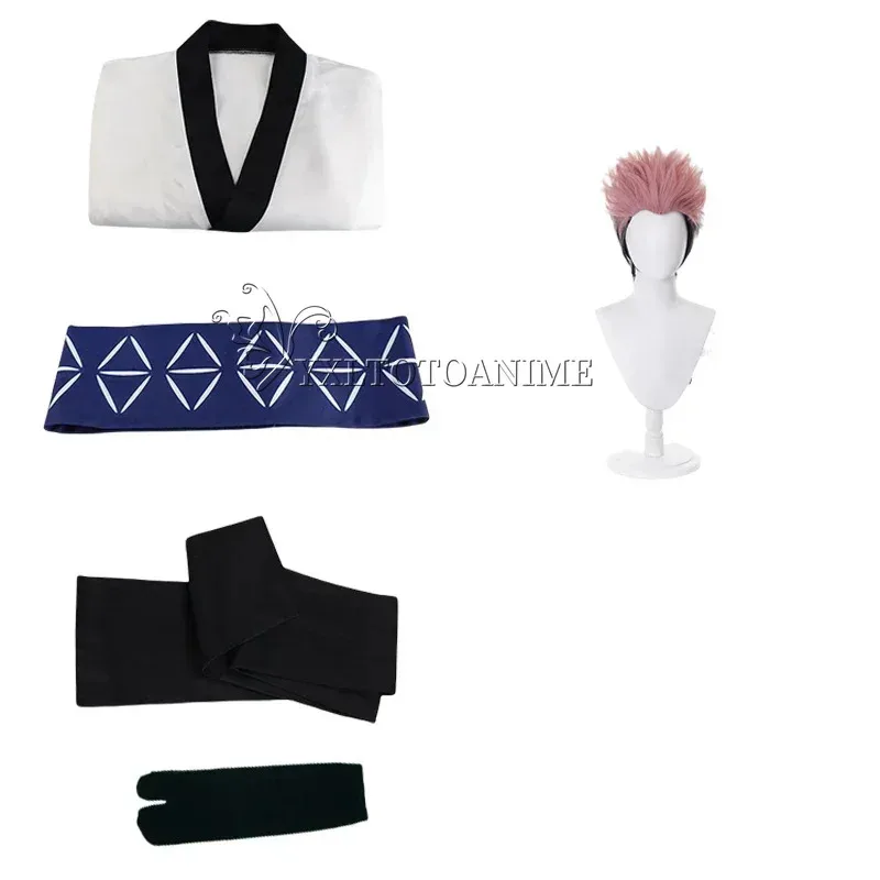 Cyin stock Jujutsu Kaisen Ryomen Sukuna disfraces Cosplay adultos hombres mujeres trajes Japón Kimono Hanfu Halloween Anime ropa