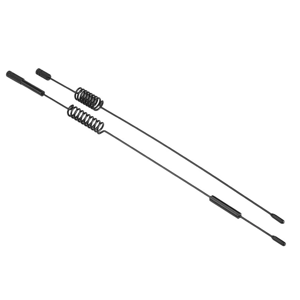 2 قطعة من الملحقات الزخرفية المعدنية هوائي محاكاة لسيارة Traxxas TRX-4 SCX10 Iii1/10 بجهاز التحكم عن بعد