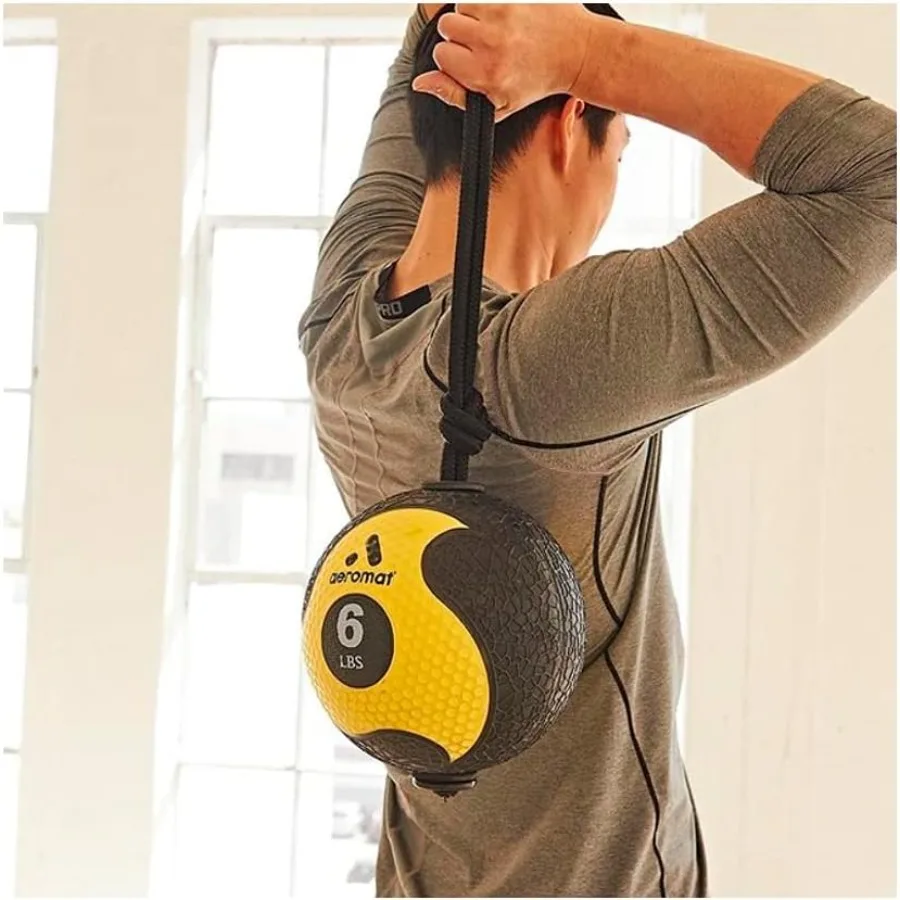 Power Rope Medicine Ball untuk Latihan Kekuatan Inti/Gerakan Rotasi - Beban Berwarna