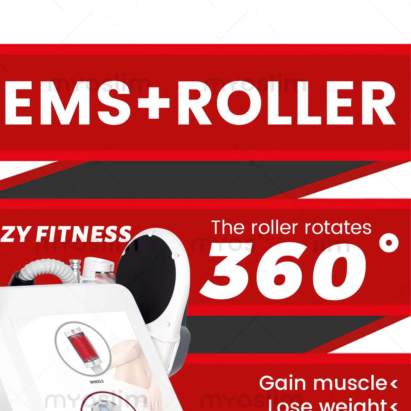 

MYOslim and EMS Nova Hi-EMT RF Roller 2-in-1 Muscle Gainer Slimming Fitness Machine Health And Beauty Equipment For Salon
