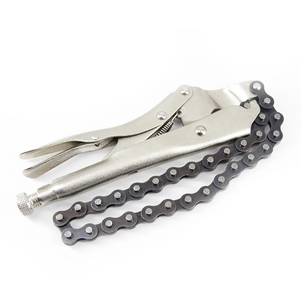 9 inch Chain Clamp Pliers Locking Grip Wrench Pipe Cutter Compound Leverage Function of Side Cutter Pliers