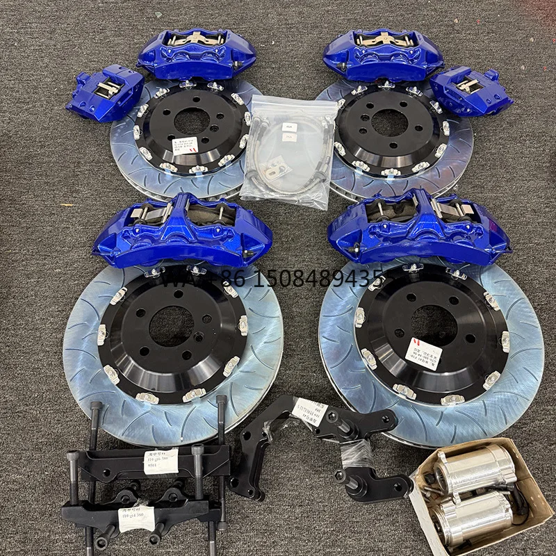 

GT6 and GT4 EPB Dual Caliper Kit, 380mm Drilled Brake Discs with Custom Color And Logo for Brake Upgrade