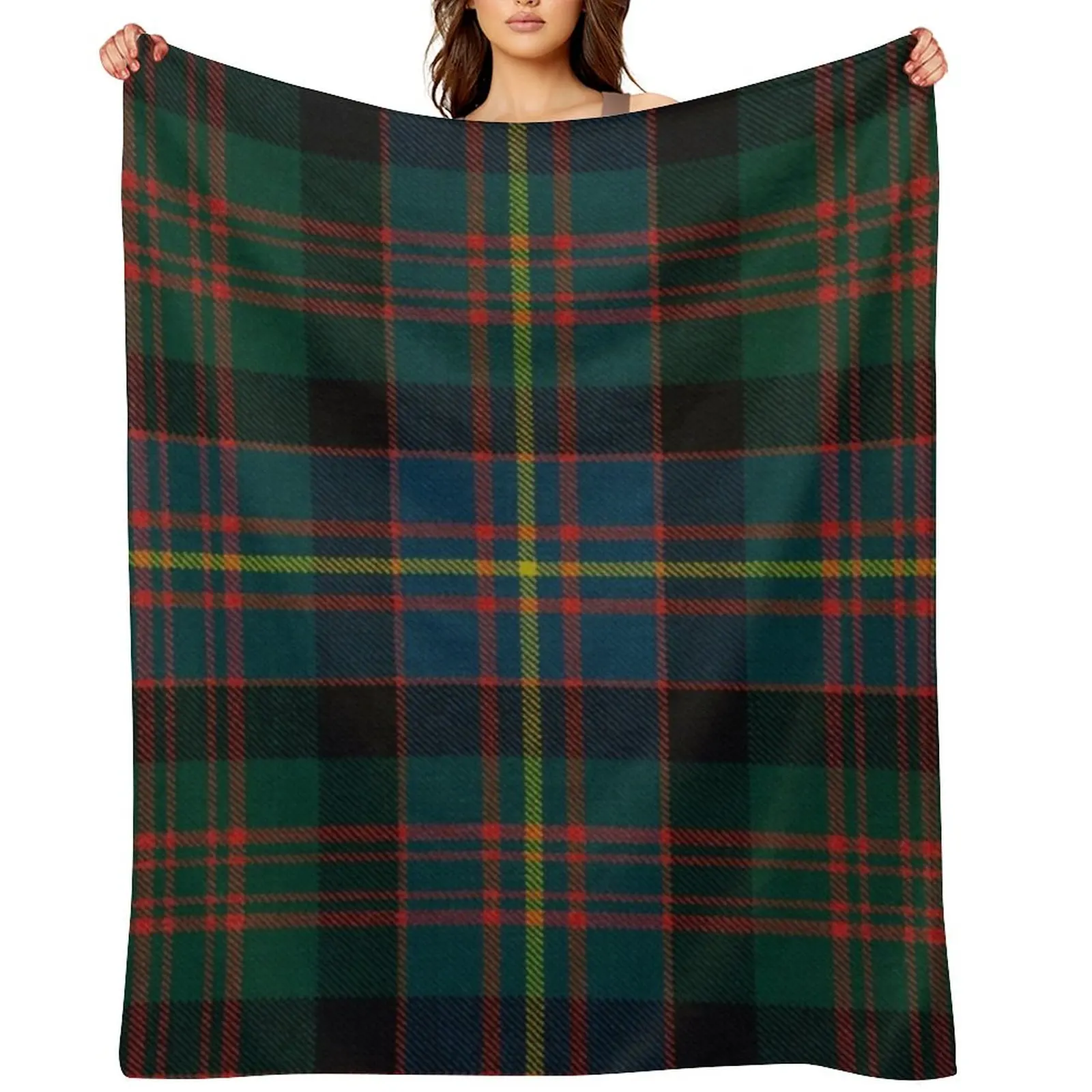 

Cameron Of Erracht Scottish Tartan Throw Blanket for winter wednesday Thermals For Travel Furry Blankets