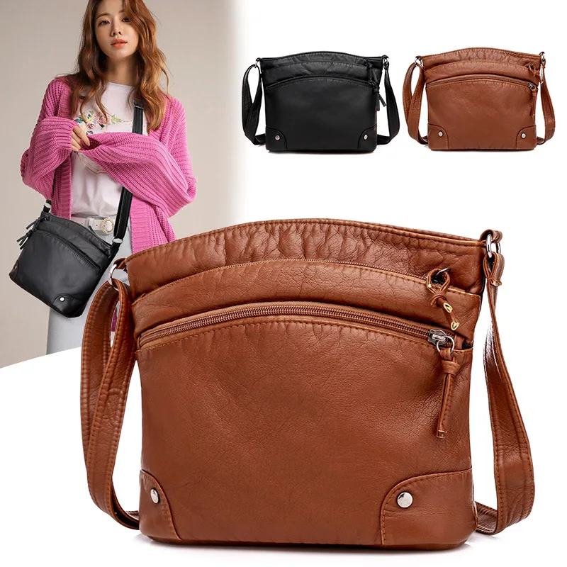 Women Retro Small Bag New Trend Ladie Shoulder Caual Simple Crossbody Messenger Lady Cute Siide Purse Bag