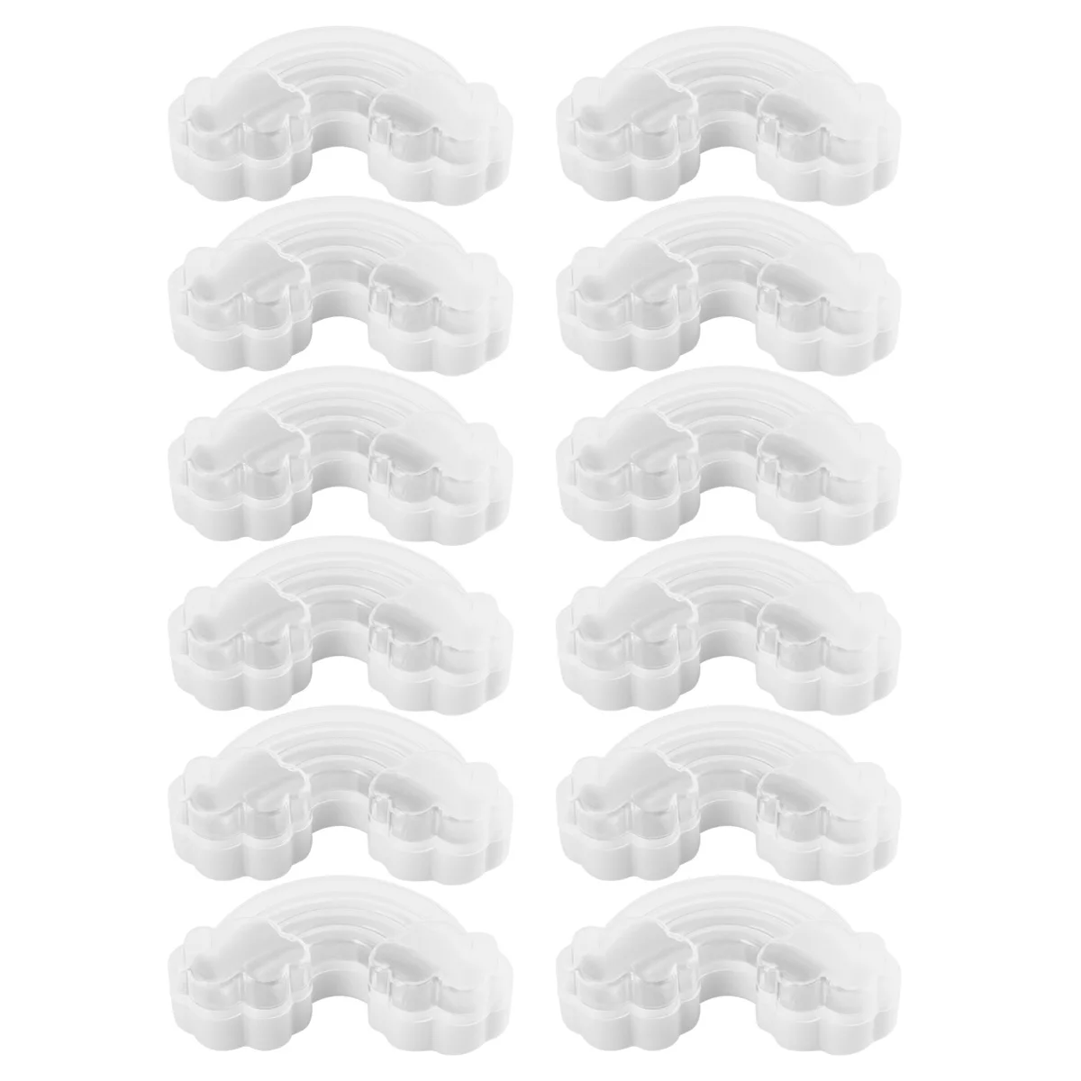 

12 pcs Creative Candy Boxes Colorful Plastic Sugar Storage Boxes For Baby Shower Wedding Celebration Gift Chocolate Beans