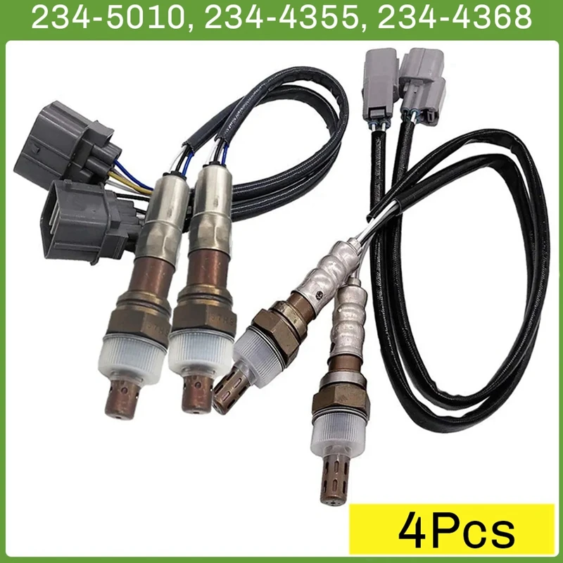 4Pcs/Set Oxygen Sensor For Honda Accord Odyssey Pilot Ridgeline Acura MDX RL TL 3.5L 234-5010, 234-4355, 234-4368