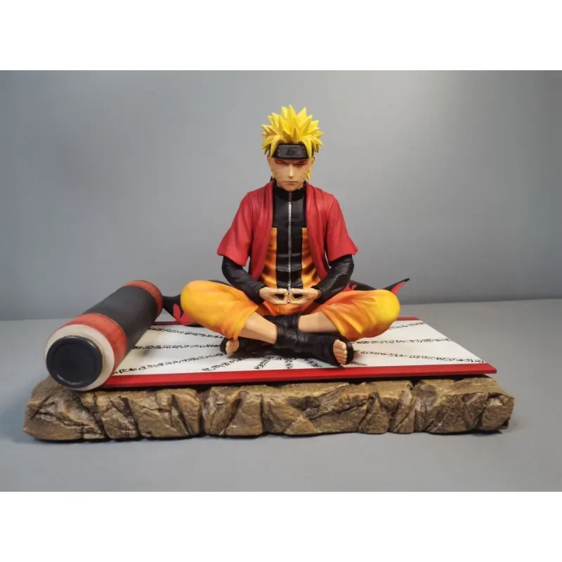 

15cm Anime Naruto Figures GK sit in meditation Uzumaki Naruto Action Figures Figurine PVC Collection Model Toys Desktop Gifts