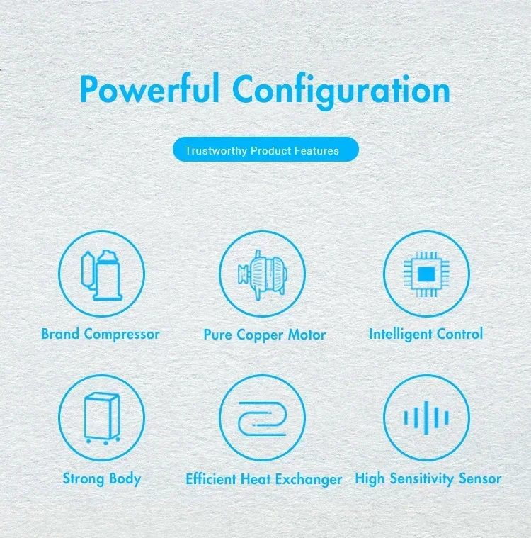 الكفاءة التجارية 220 فولت 164L آلة تجفيف الهواء مزيل الرطوبة الصناعية
