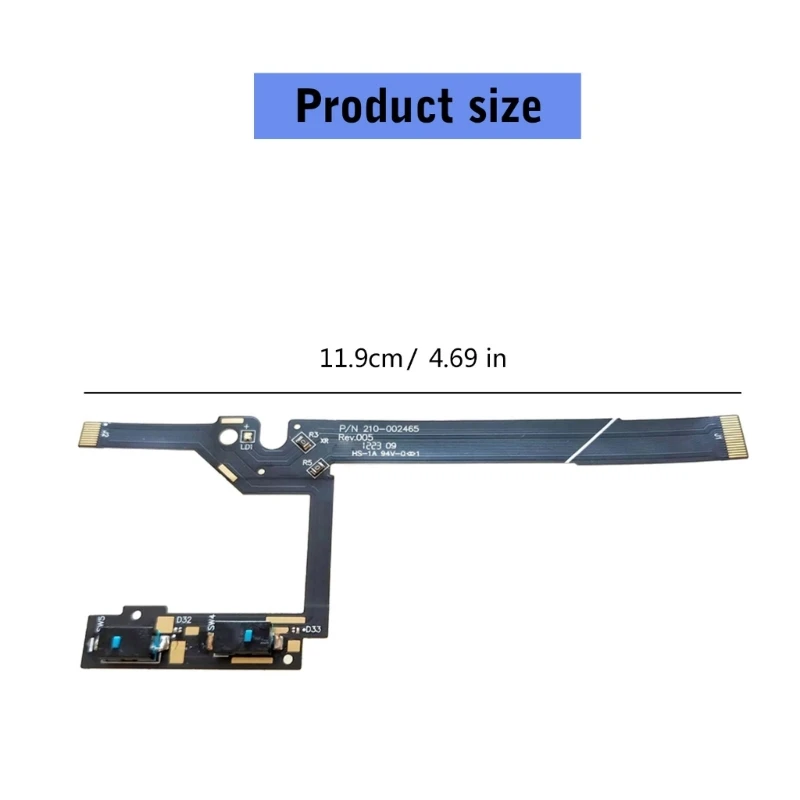 Mouse Side Key Motherboards Circuit Board Cable for GProX Superlight2 Mouse Flexible Flat Cable Without MicroSwitches