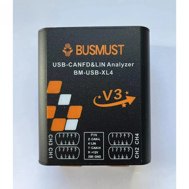 BM-USB-CANFD-X4 4-Channel Isolated 480Mbps High Speed USB-CANFD Analyzer Support CAN Classic2.0B & CANFD Protocols