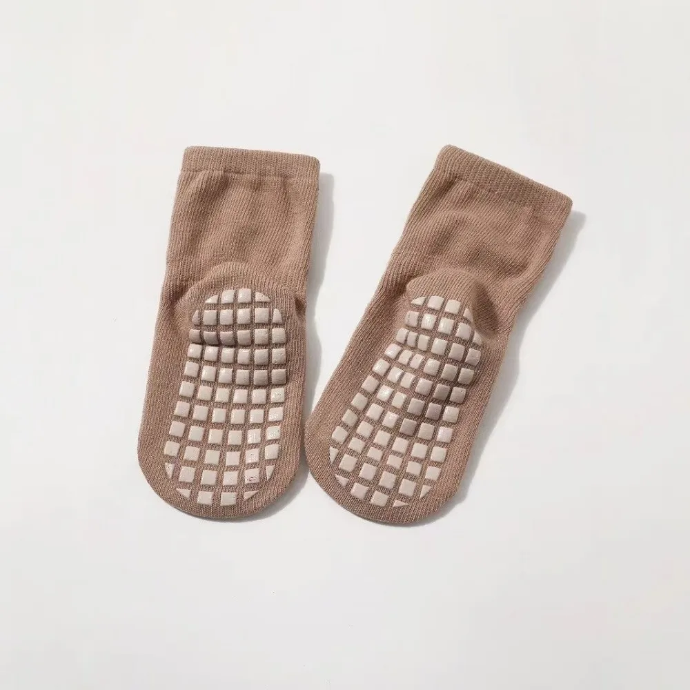 6 Pairs Cute Fox Pattern Floor Socks Bear Pattern Anti-Slip Childrens Socks Comfortable Breathable Cartoon Pattern Socks