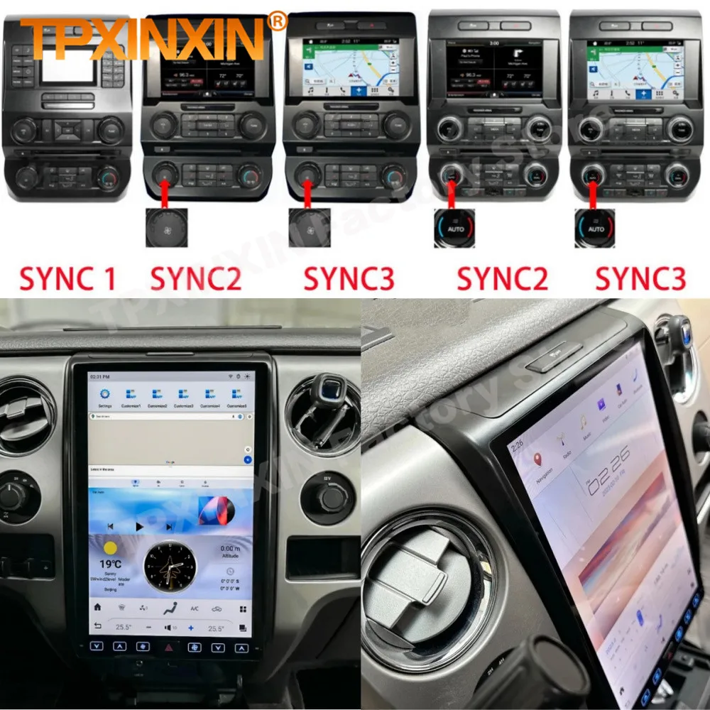 Qualcomm 8-core Radio Android For Ford F150 Raptor 2009-2014 Multimedia GPS Navigation Stereo Car Intelligent System Head Unit