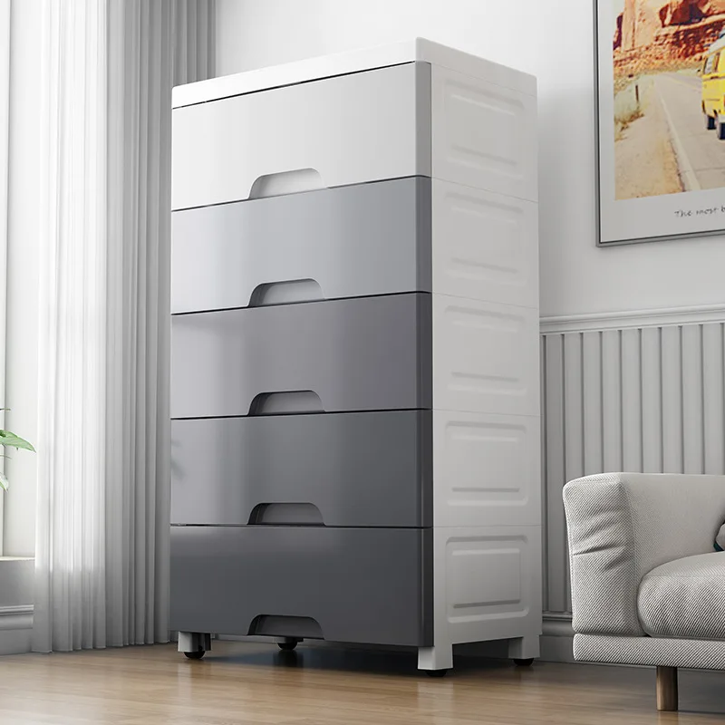 

Ultra Wide 48 58 Cm Drawer Storage Cabinet with Gradient Color Plastic Wardrobe Kids Home Assembly Unit Chest of Drawers