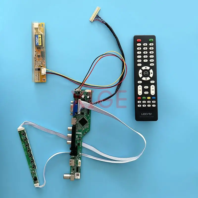 For LP154W01-A1/A3/A5 LP154W01-TL Driver Controller Board Kit Analog TV LVDS 30-Pin 1280*800 IR+USB+AV+HDMI+VGA LCD Matrix 1CCFL