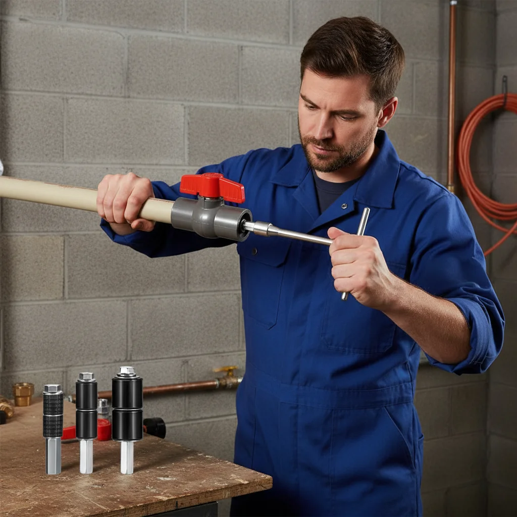 

Universal Metal Hot-melt Water Stop Pin Rubber Plugging Water Stop Needle Kitchen 20/25/32 Repair Plumbing Tool Set PPR Pipe