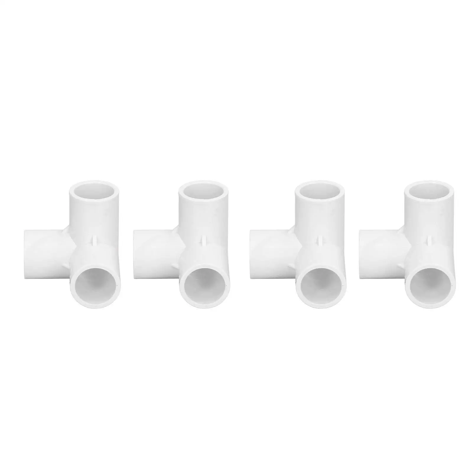 10Pcs PVC Plastic 3 Way  Fittings Corner Connector 20mm Inner Diameter