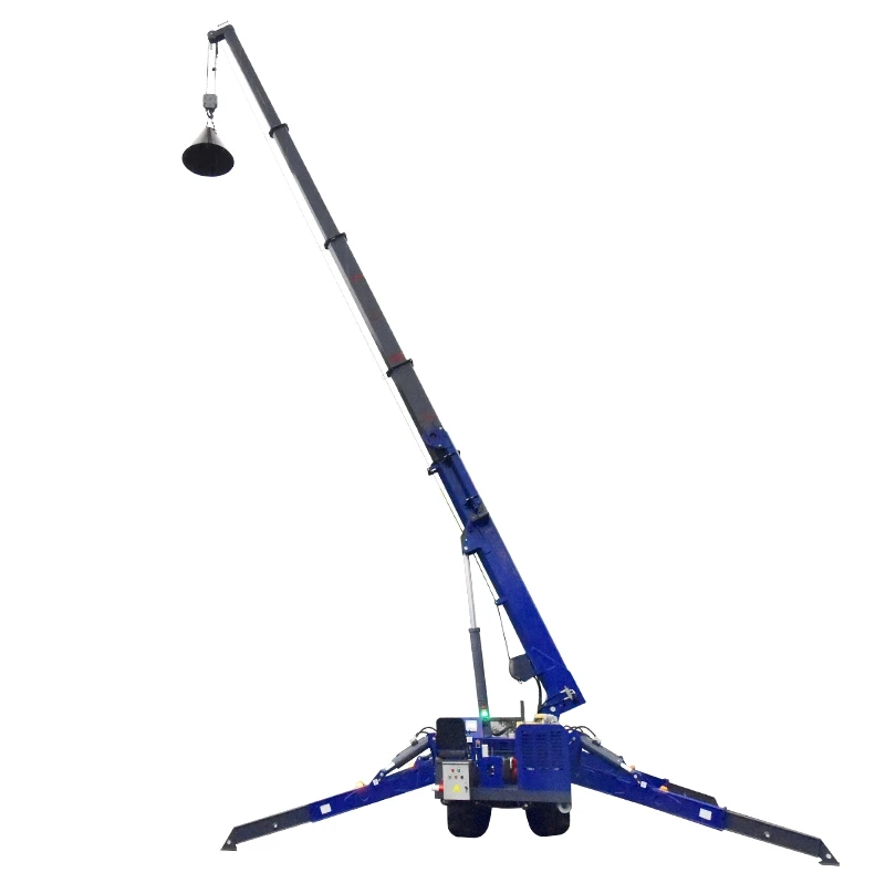 Hydraulic Outrigger and 360 Rotation Function 1-8Ton Compact Spider Crane for Versatile Construction Work