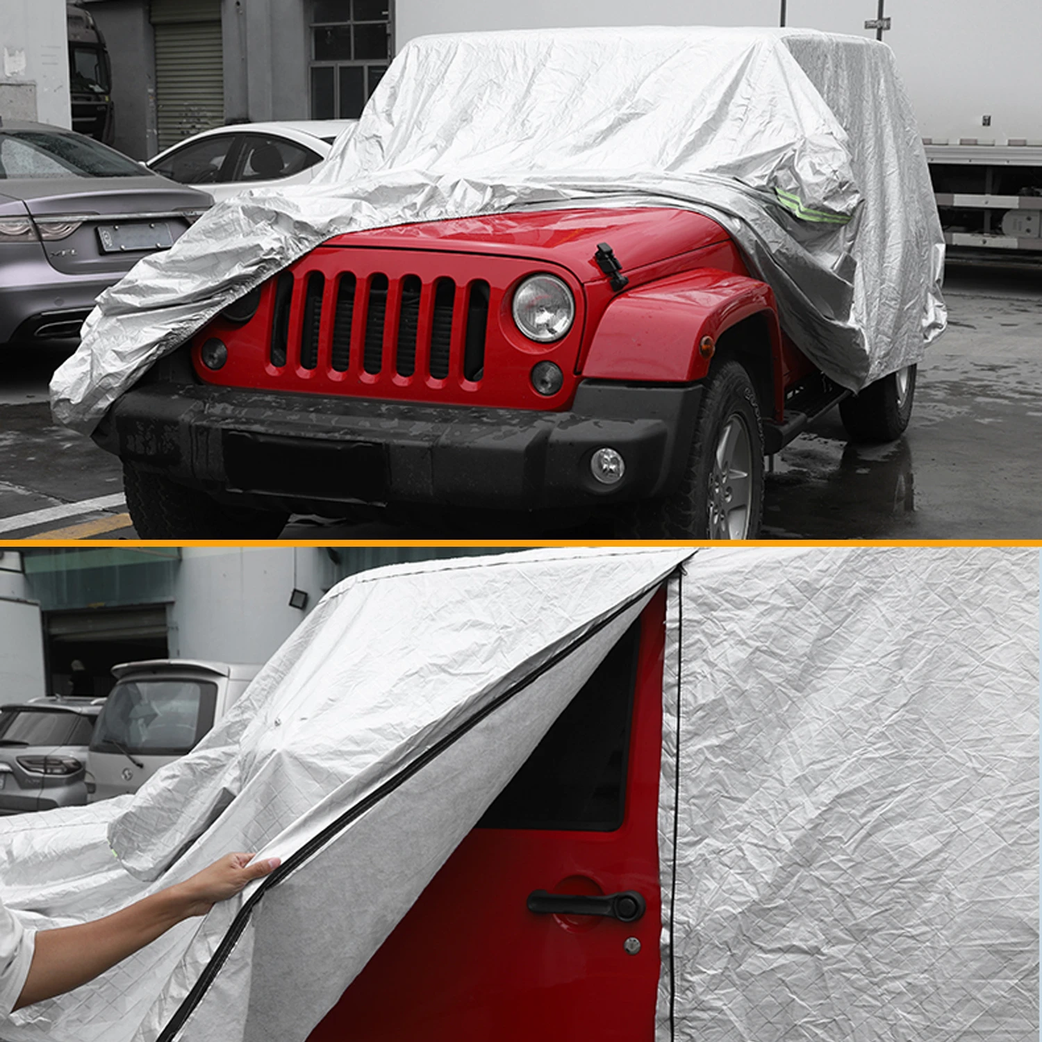 Car Body Cover Outdoor Weather Proof Protector Universal for Jeep Wrangler TJ JK JL Gladiator JT 1997-2026 Exterior Accessories