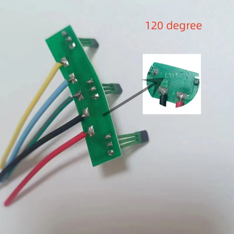 60° Ebike motor hall sensor 120° 3413 Two-wheeled Electric Vehicle Motor Hall With Wire Crcuit Board Hall 3144 Motor Hall Sensor