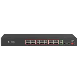 Gigabit Switch 24 Ports 100Mbps POE Switch + 2 1000Mbps uplinnk Ethernet switch 2 SFP Network Switch For IP Camera/Wireless AP