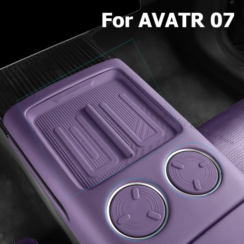 

For AVATR 07 06 12 2024 2025 Central Control Silicone Wireless Charging Anti-Slip Cup Holder Protective Pad Interior Accessories