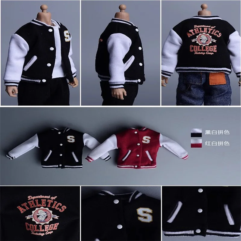 

1/12 Street Trend Soldier Doll Clothes Coat Baseball Suit Cardigan Model Accessories Fit 6'' Action Figure Body In Stock