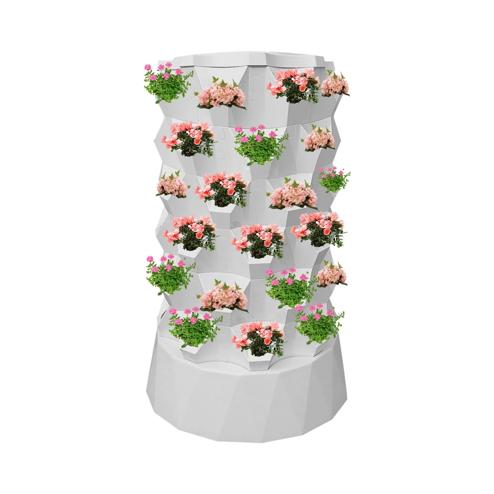 48 Slots Indoor Hydroponic Tower Hydroponic Grow Towers For Vegetables Space-Saving Design Vertical Planter With Water Pump