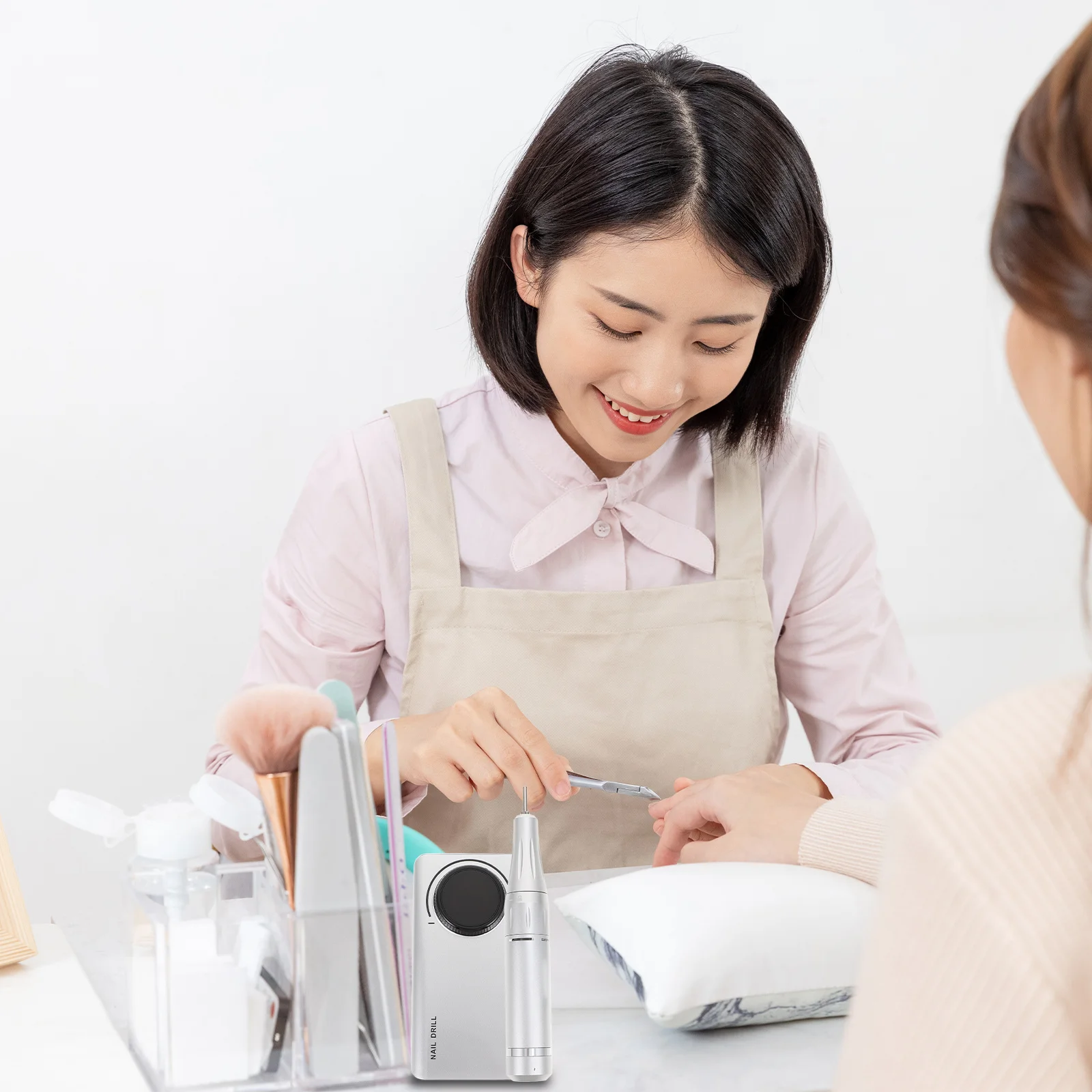 Elektryczny pilnik do paznokci, narzędzie do manicure i pedicure, metalowy, ładowany przez USB, wytrzymały polerka do paznokci, pilnik do szlifowania, przenośny do użytku domowego.