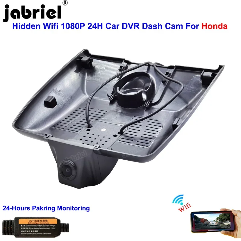 

Auto Wifi HD 1080P Car Dvr Dash Cam Camera 24H Video Recorder For Honda Fit 2019 2020 2021 For Honda Jazz GR9 2019 2020 2021