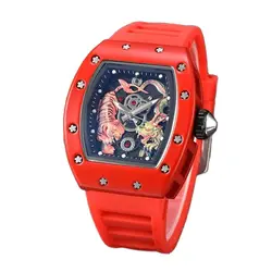 Men's Watch Richard Luxury Brand Designer Men Quartz Watches Fashion Tiger Dragon Watch