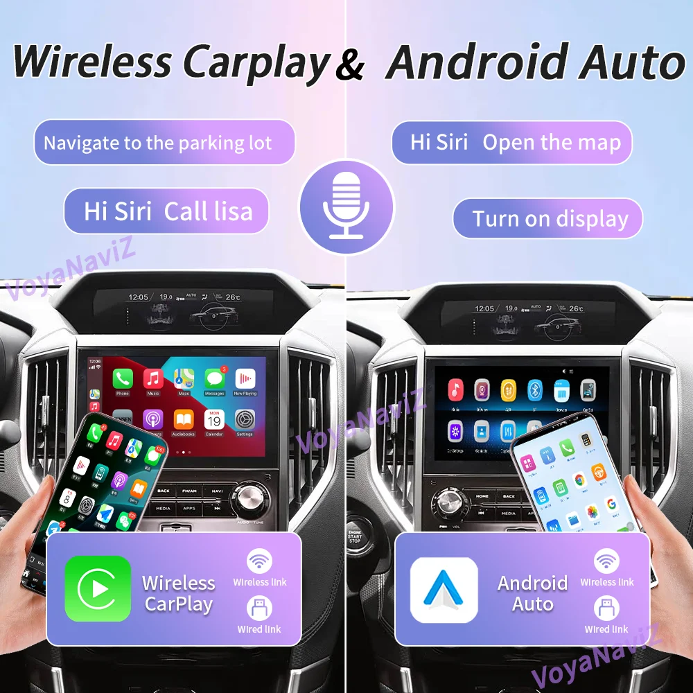 Android 15 For Subaru Impreza Forester XV 2019-2024 With Type-C Charging Port Car Radio Wireless Carplay Head Unit 4G DSP GPS FM