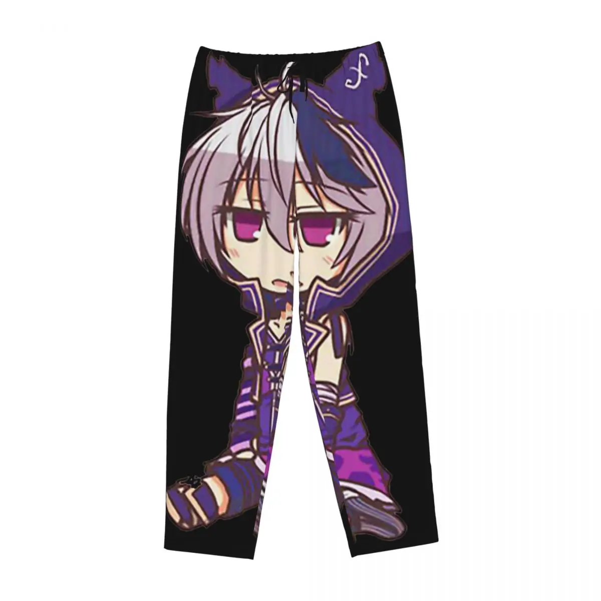 カスタムフラワーボーカロイド女性用パジャマパンツ、ポケット付きラウンジスリープウェアボトムス