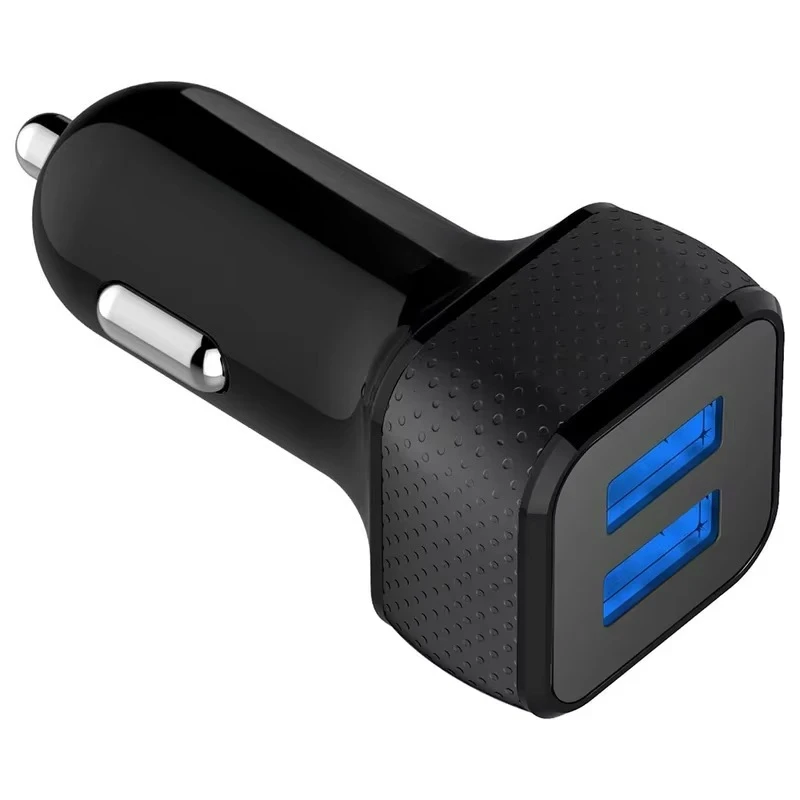 Wholesale 24W 2-port high-speed usb car charger, universal car charger, suitable for Iphone, Ipad, Samsung, tablet, car-BB