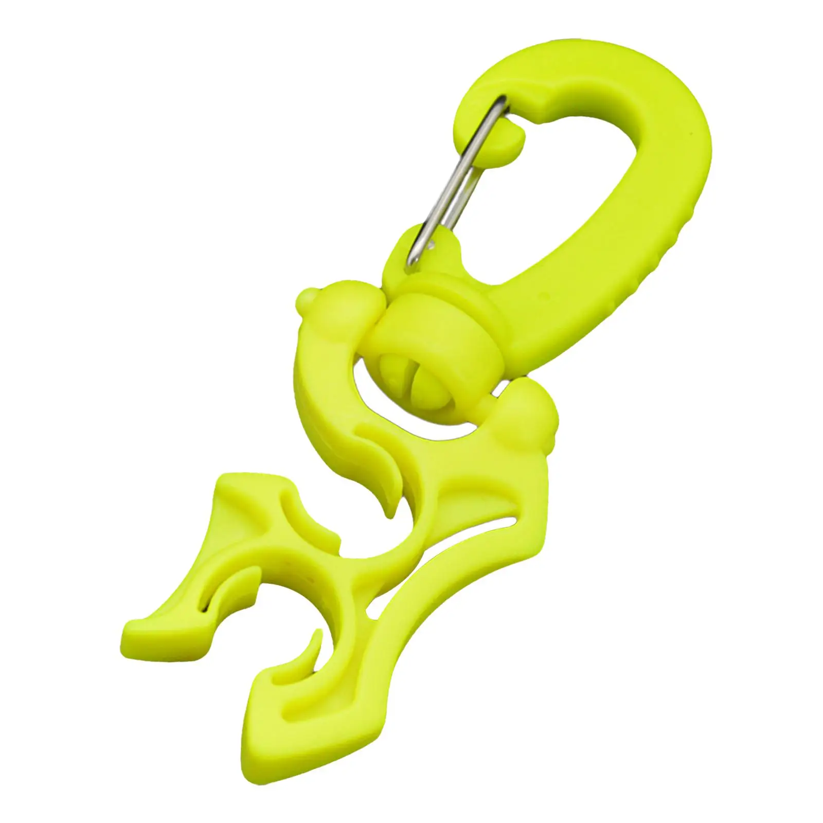 Scuba Hose Clip Folding Double Holder Snap Hook Diving BCD Accessories for Regulator and Gauge Organization
