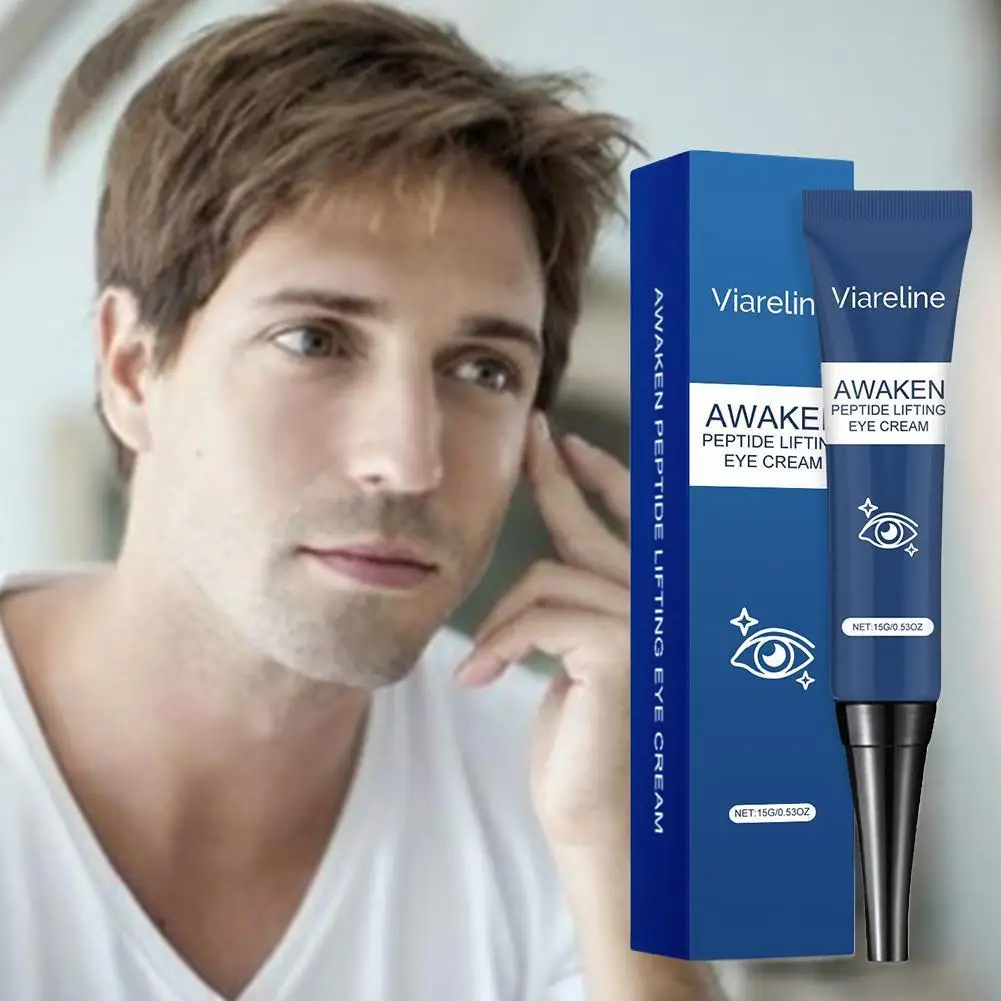 

Men's Retinol Anti Wrinkle Eye Cream Removes Dark Circles Puffiness Fat Particles Reduces Fine Lines Moisturizes Brightens Care