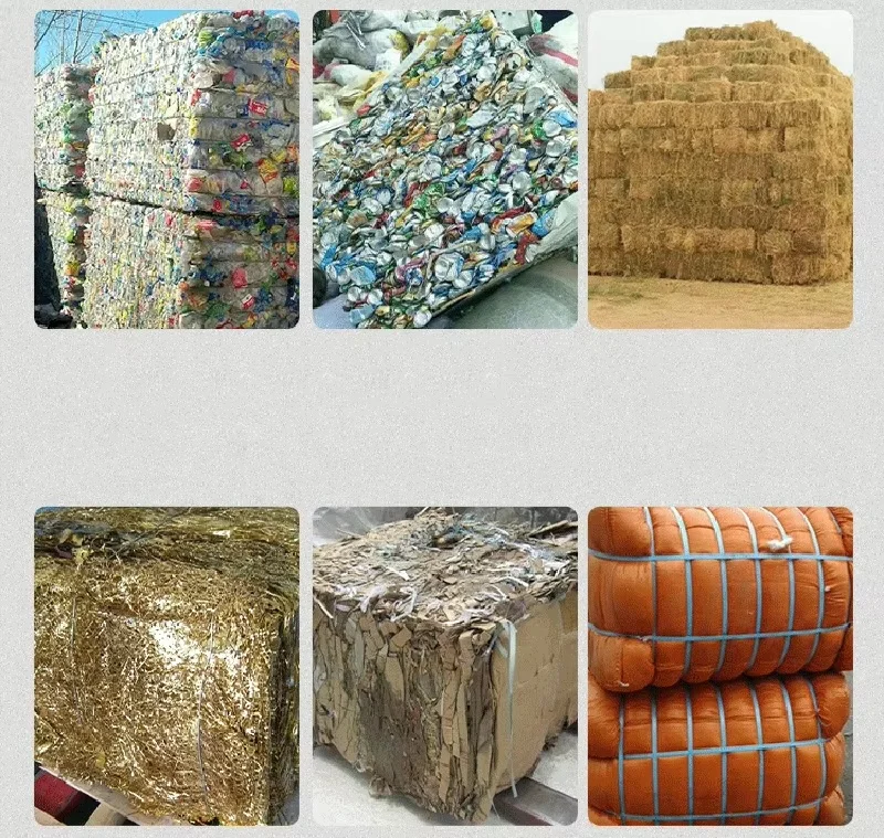 10T Vertical Hydraulic Waste Cardboard Hydraulic Baler Packing Machine Plastic Film Aluminum Cans Baling Press Machine